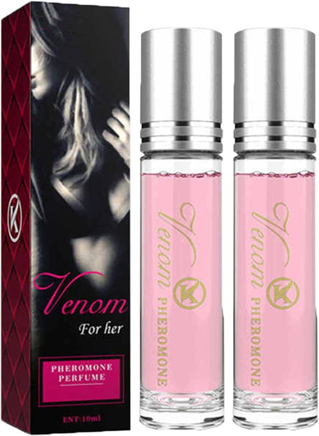 Pheromone Perfume for Woman, Pheromones Perfumes for Women with Roll on - Long Lasting Natural, Ladies Perfume (For Women-2Pcs)
