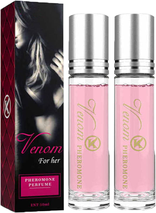Pheromone Perfume for Woman, Pheromones Perfumes for Women with Roll on - Long Lasting Natural, Ladies Perfume (For Women-2Pcs)