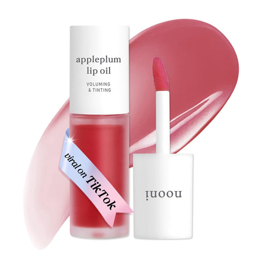 NOONI Korean Lip Oil in Appleplum - Tinted Lip Gloss for Plumping and Hydration