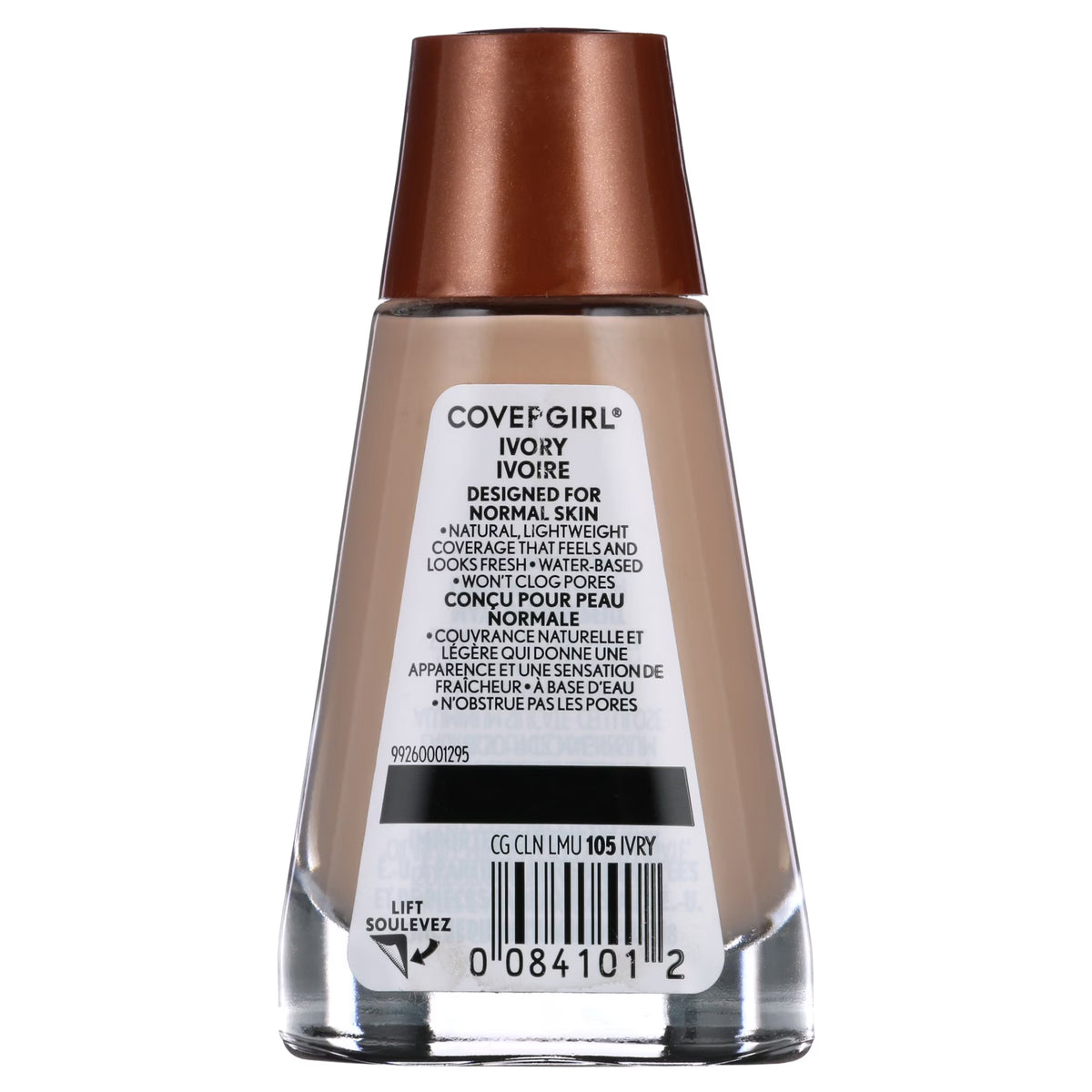 COVERGIRL Clean Liquid Foundation – 105 Ivory, 1 fl oz