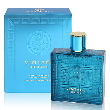 A CENTER Vintage Hero Eau de Parfum for Men, 3.4 Fl Oz - Natural Spray with Masculine Scent, Ideal Gift for Daily Use