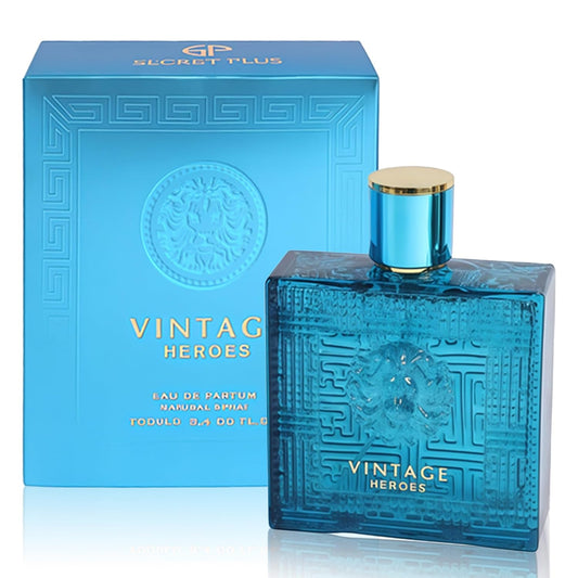 A CENTER Vintage Hero Eau de Parfum for Men, 3.4 Fl Oz - Natural Spray with Masculine Scent, Ideal Gift for Daily Use
