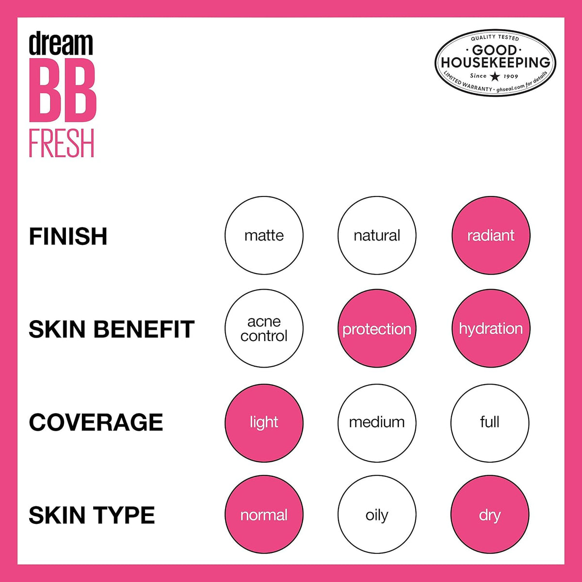 Maybelline Dream Fresh BB Cream, SPF 30, 1 fl oz