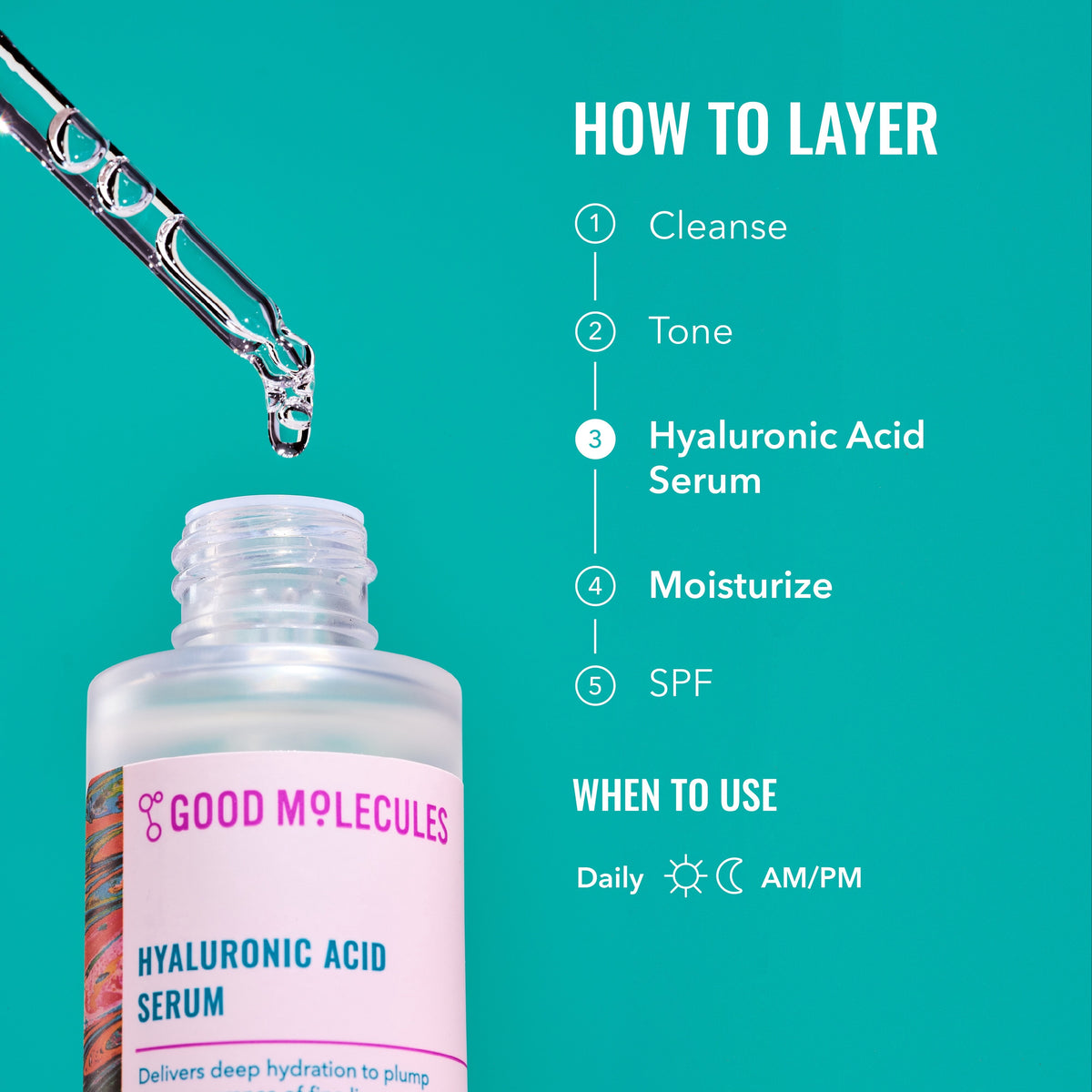 Hyaluronic Acid Serum - Ultra-Hydrating Formula for Enhanced Skin Plumpness, 1 Fl Oz