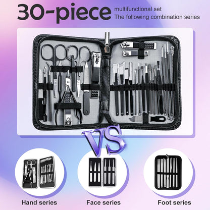 Nail Care Manicure Set – 30-Piece Stainless Steel Kit
