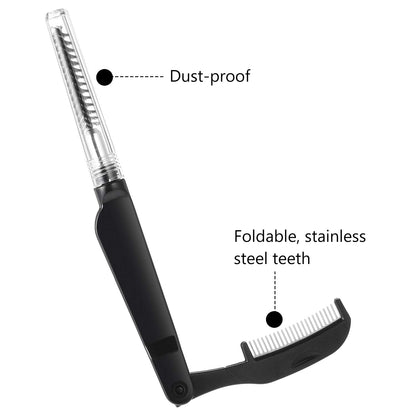 Boao 4-Piece Foldable Eyelash Separator and Eyebrow Comb Set