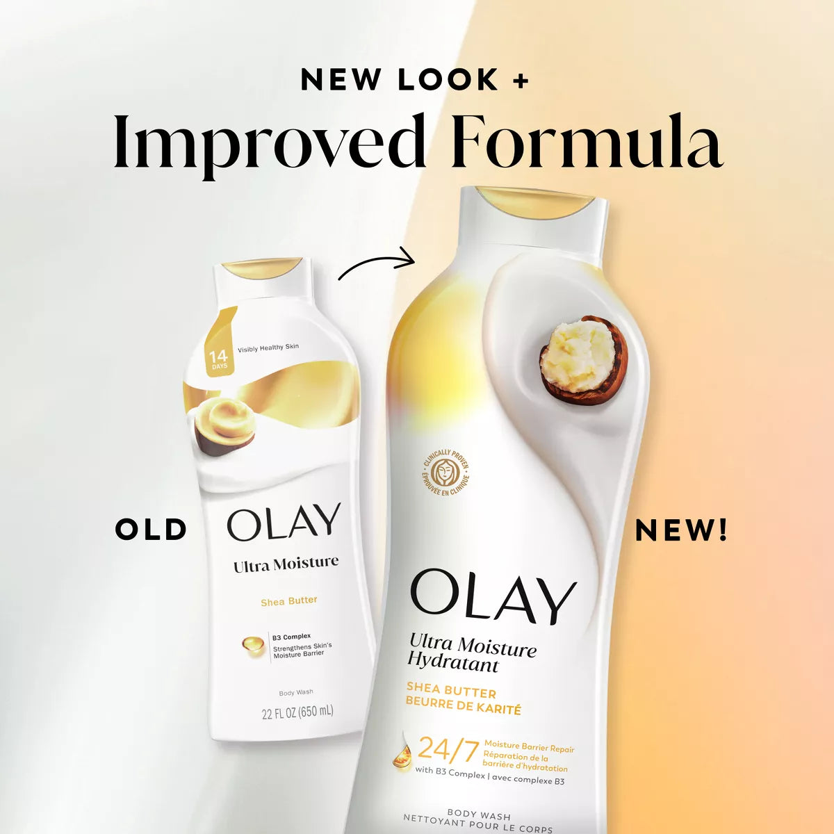 Olay Ultra Moisture Body Wash with Shea Butter, 22 Fl Oz