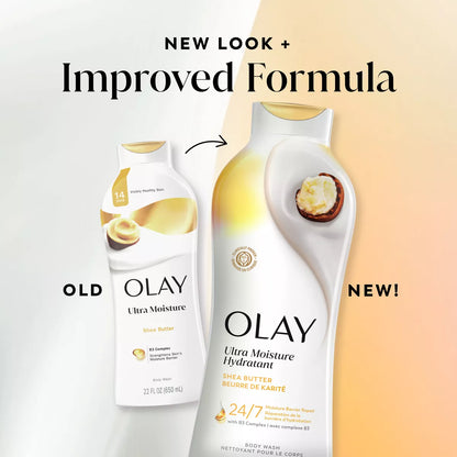 Olay Ultra Moisture Body Wash with Shea Butter, 22 Fl Oz