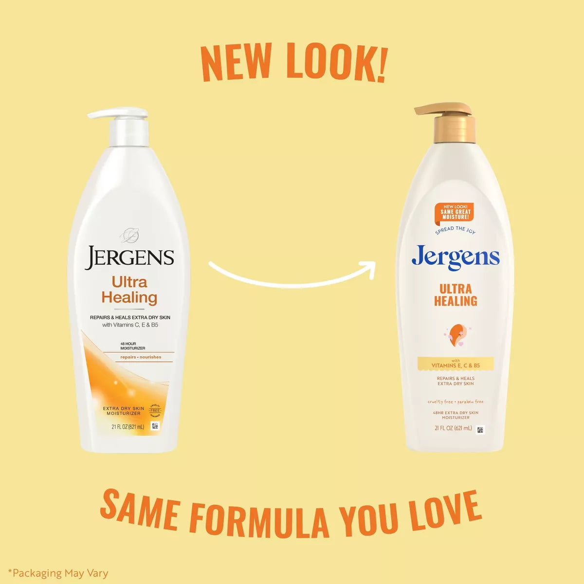 Jergens Ultra Healing Moisturizing Lotion for Dry Skin with Vitamins C, E, and B5
