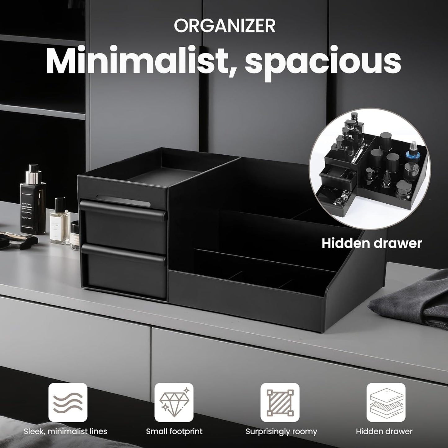 Cologne Organizer for Men,Cologne Stand,Bathroom Organizer,Mens Room Decor