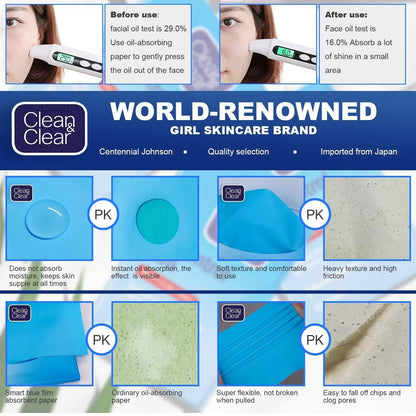 Clean & Clear Oil Control Film - 5 Packs of 60 Sheets (Total of 300 Sheets)