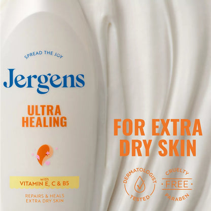 Jergens Ultra Healing Moisturizing Lotion for Dry Skin with Vitamins C, E, and B5