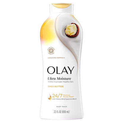 Olay Ultra Moisture Body Wash with Shea Butter, 22 Fl Oz