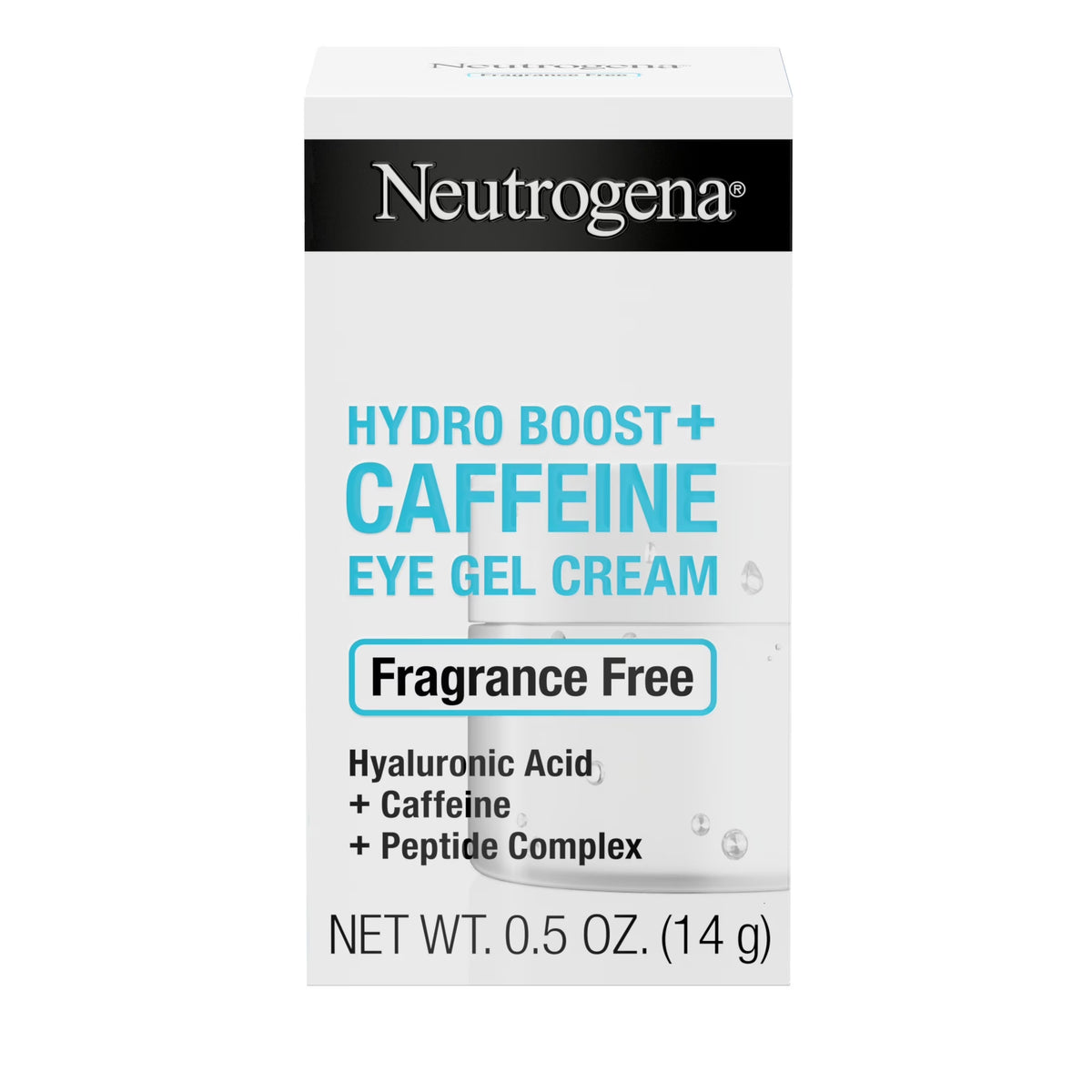 Hydro Boost+ Caffeine Eye Gel Cream, Unscented, 0.5 oz