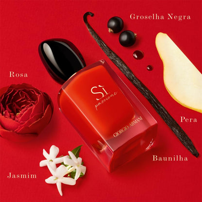 Armani Beauty Si Passione Eau De Parfum - Elegant Fruity Floral Fragrance for Women