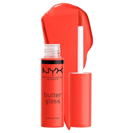 NYX Professional Makeup Butter Gloss - Non-Sticky Lip Gloss in Orangesicle (Orange)