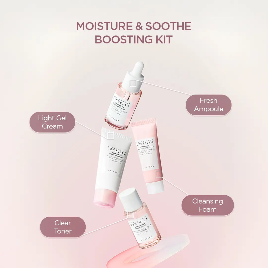 Elevate Your Skincare Routine with the Madagascar Centella Poremizing Travel Kit - Complete 4-Step Pore Care System