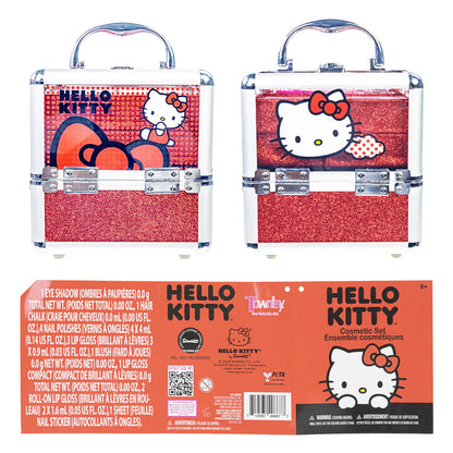 Hello Kitty Deluxe Beauty Train Case for Girls Ages 3 and Up by