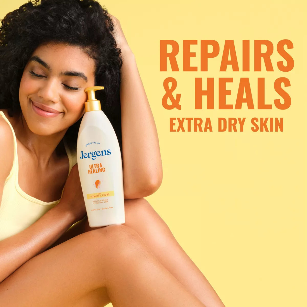 Jergens Ultra Healing Moisturizing Lotion for Dry Skin with Vitamins C, E, and B5