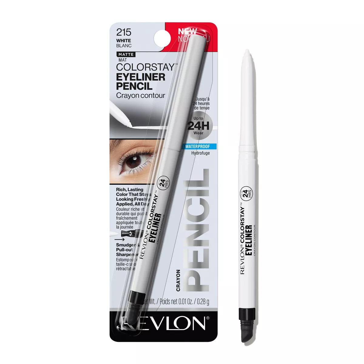 Revlon ColorStay Waterproof Eyeliner Pencil with Built-In Sharpener - 0.01 oz