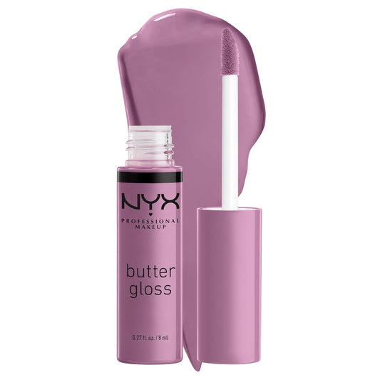 NYX Professional Makeup Butter Gloss - Non-Sticky Lip Gloss in Marshmallow (Muted Lilac)