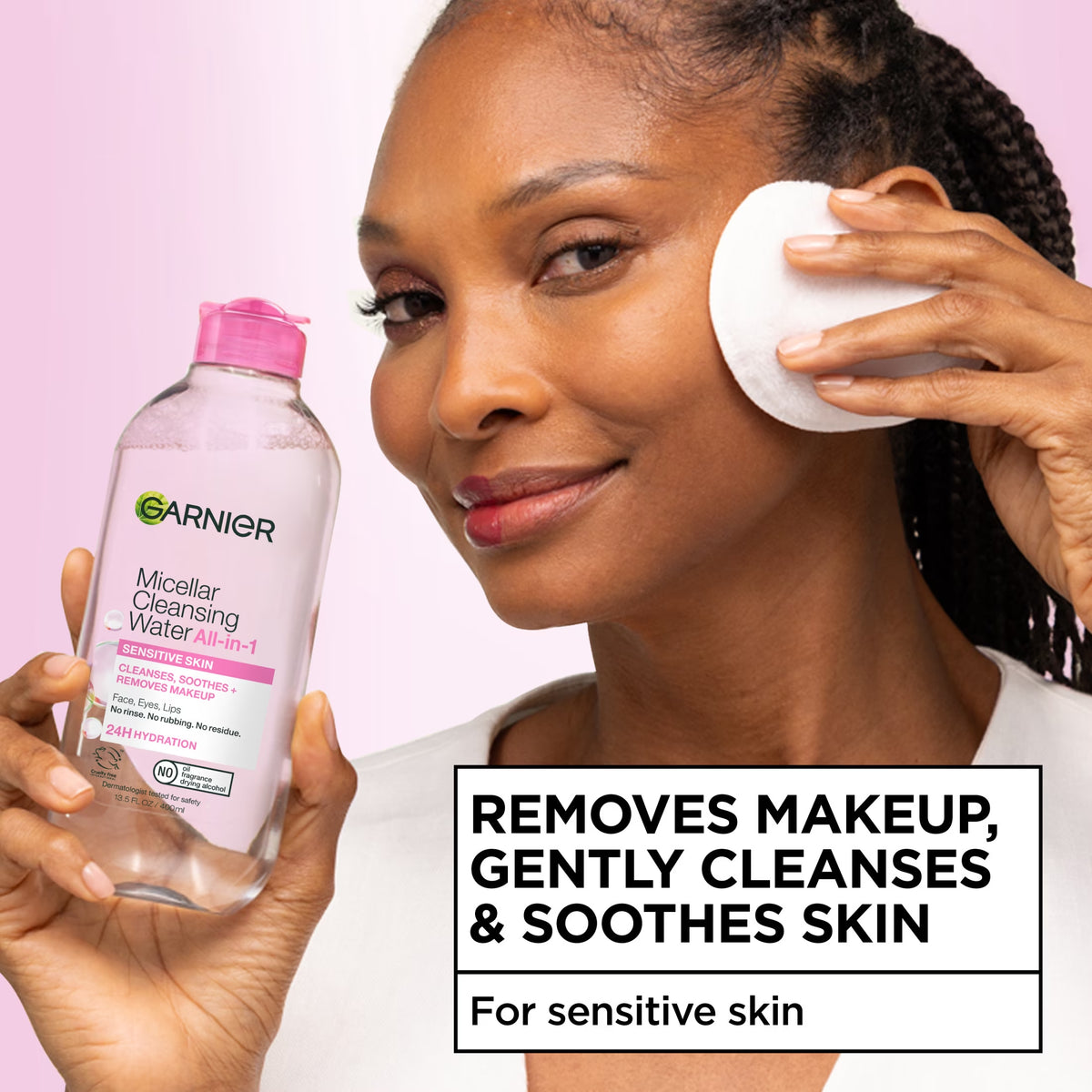 SkinActive All-in-One Micellar Cleansing Water Makeup Remover and Face Cleanser, 13.5 Fl Oz