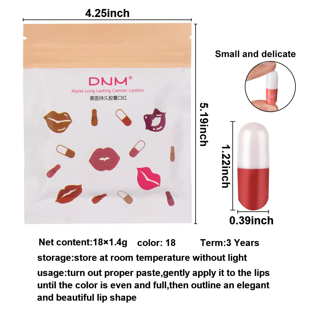 Elevate Your Look with the Evpct 18-Piece Mini Lipstick Capsule Set – Waterproof, Long-Lasting Matte Shades for Every Occasion