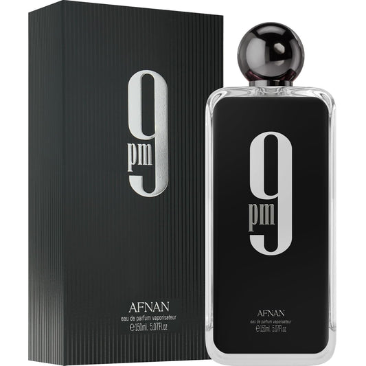 Afnan 9 PM Eau De Parfum for Men, 5 Fl. Oz