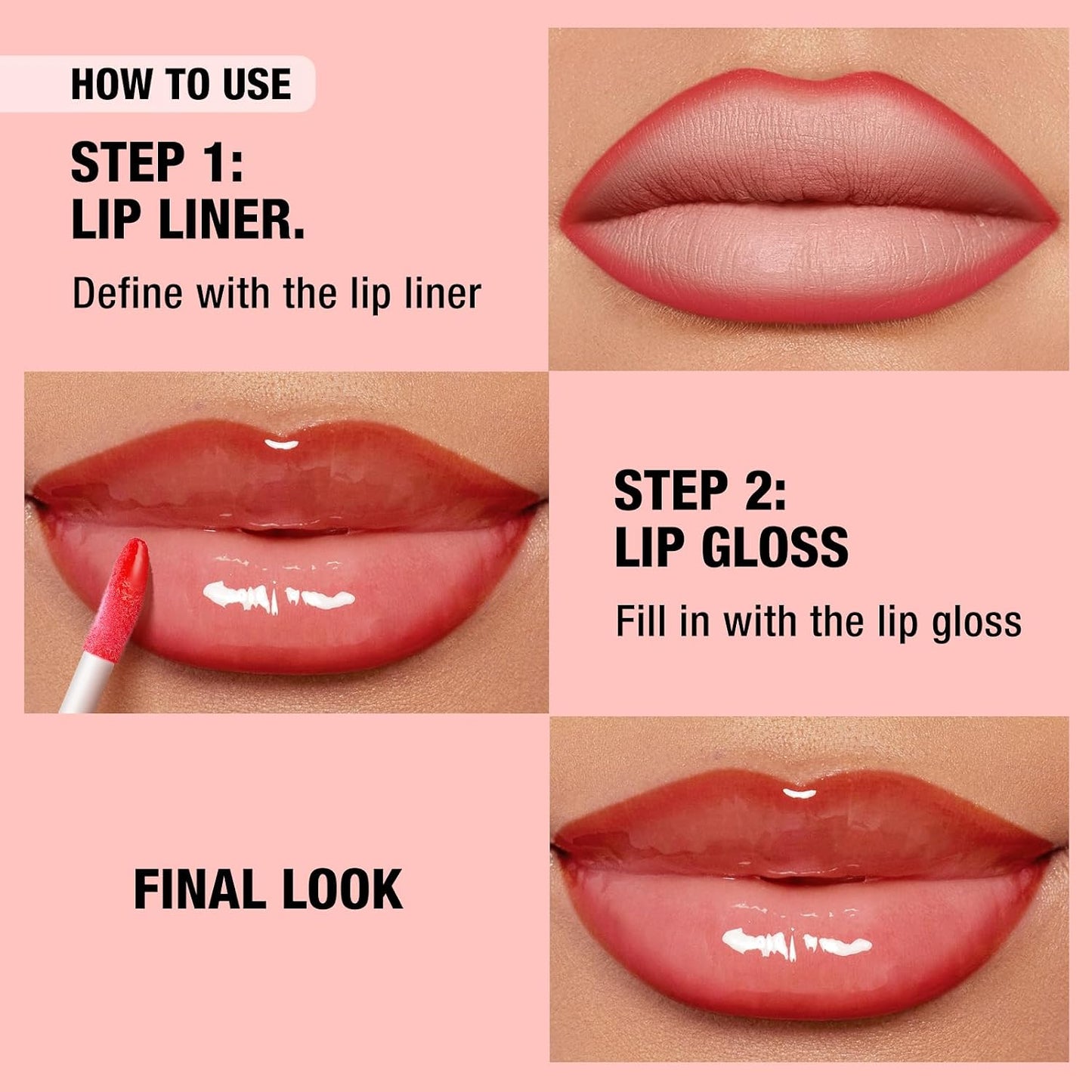 LANGMANNI 6-Piece Matte Lip Liner and Nourishing Lip Oil Gloss Set - Long-Lasting, Hydrating 2-in-1 Makeup Collection, Ideal Gift for Beauty Enthusiasts