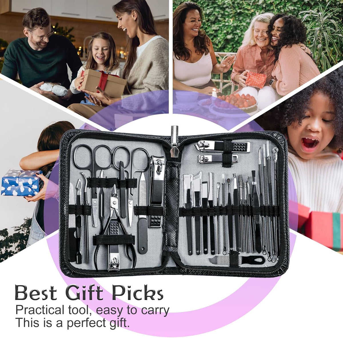 Nail Care Manicure Set – 30-Piece Stainless Steel Kit