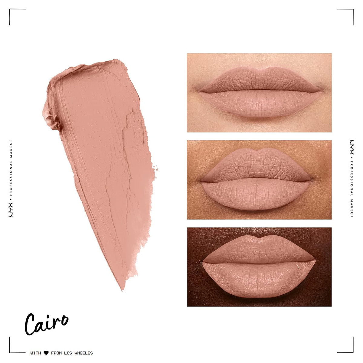 NYX Professional Makeup Soft Matte Lip Cream - Lightweight Liquid Lipstick in Cairo (Matte Pure Nude)