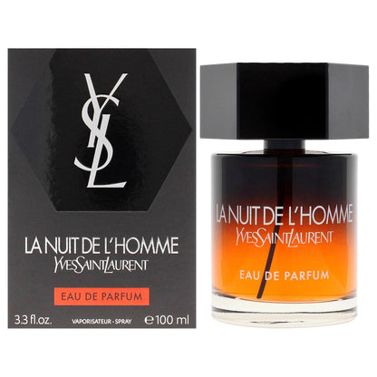 Yves Saint Laurent La Nuit De L'Homme Eau de Parfum Spray for Men, 3.3 Ounce - New 2019 Launch