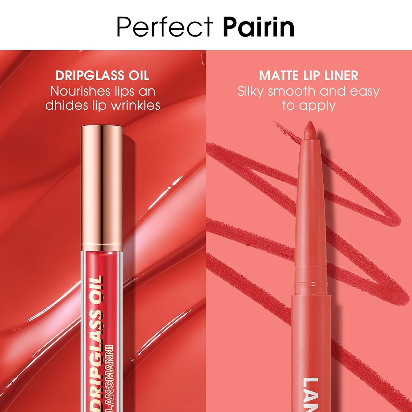 12-Piece Lip Liner and Gloss Collection, Hydrating Lip Oil Duo, Tinted Plumping Formula