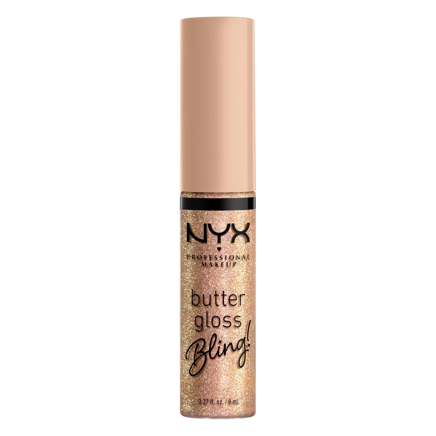 NYX Professional Makeup Butter Gloss Bling - Non-Sticky, Shiny Vegan Lip Gloss for a Radiant Finish