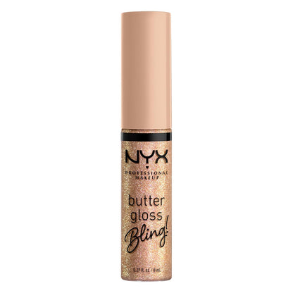 NYX Professional Makeup Butter Gloss Bling - Non-Sticky, Shiny Vegan Lip Gloss for a Radiant Finish