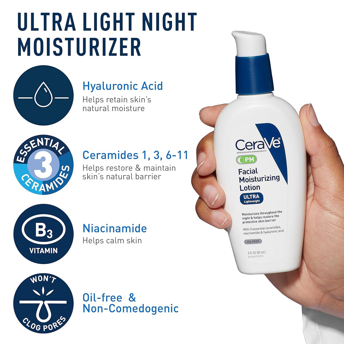 CeraVe Skincare Set: Travel Size Face Wash and AM/PM Moisturizers