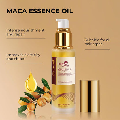 Karseell Collagen Hair Care Set: Deep Repair Purple Hair Mask, Shampoo, and Oil for Neutralizing Brass and Yellow Tones