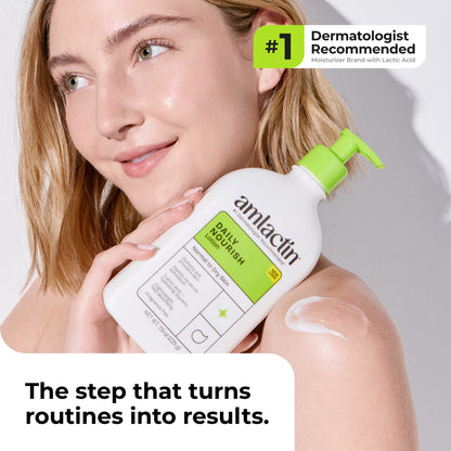Daily Nourish Body Lotion with 12% Lactic Acid for Dry Skin, Exfoliating Formula, 7.9 Oz