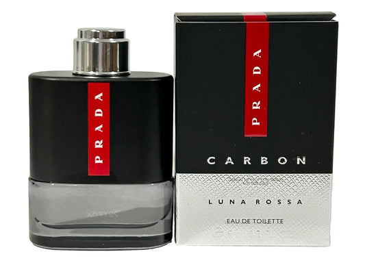 Discover the Elegance of Prada Luna Rossa Carbon Pour Homme Mini Eau de Toilette - 9 ml of Sophistication