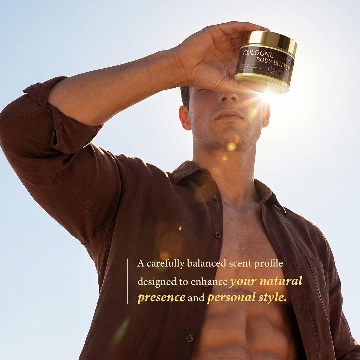 Indulge in Luxury: Men's Shea Butter Body Butter Cologne for All-Day Hydration and Freshness