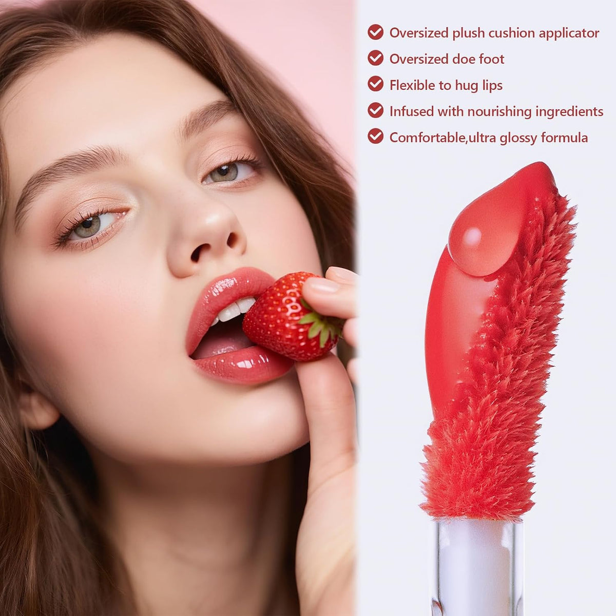 Dmsky 12-Piece Lip Gloss Collection: Moisturizing Lip Oils in 6 Vibrant Shades for Dry, Cracked Lips - Ideal for Girls and Women’s Makeup