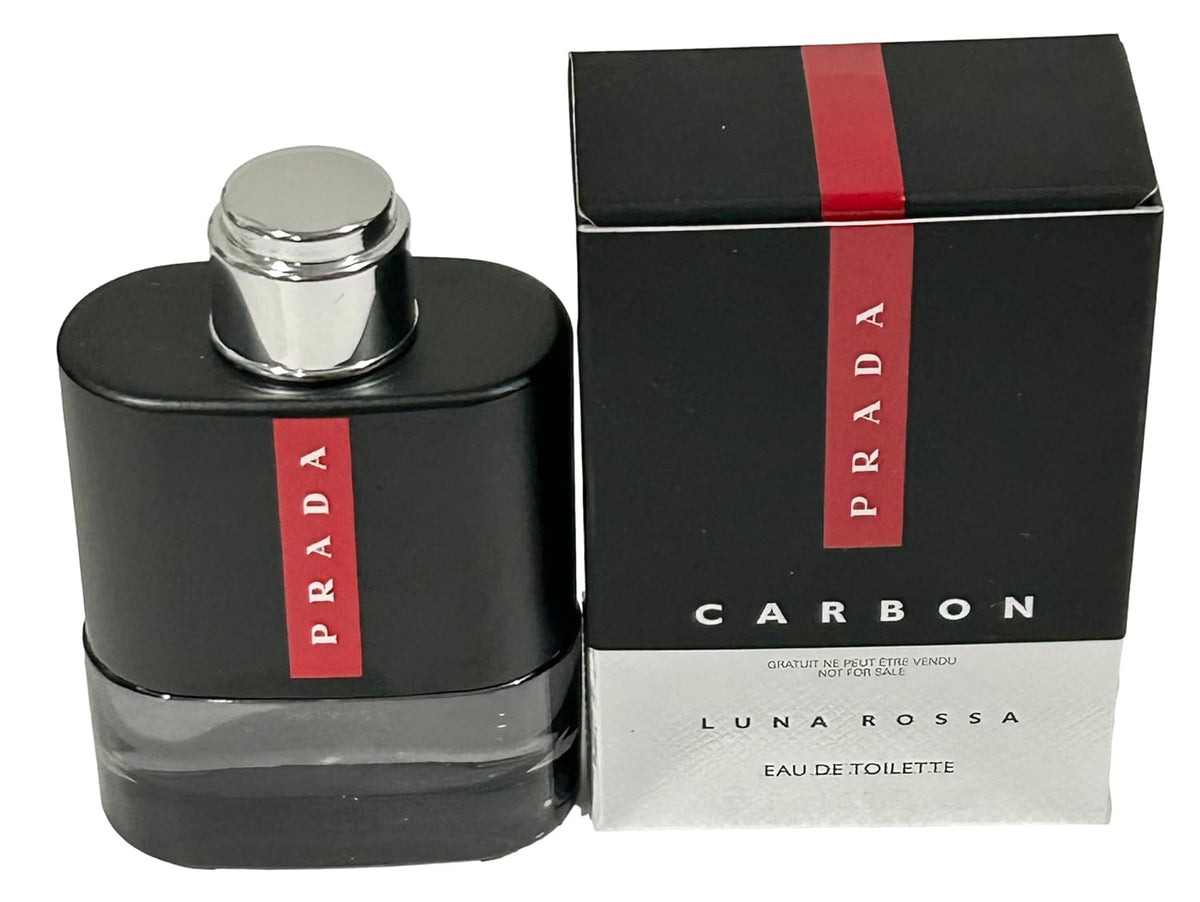 Discover the Elegance of Prada Luna Rossa Carbon Pour Homme Mini Eau de Toilette - 9 ml of Sophistication