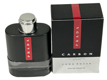 Discover the Elegance of Prada Luna Rossa Carbon Pour Homme Mini Eau de Toilette - 9 ml of Sophistication