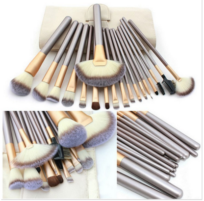 Elevate Your Beauty Routine with the Luxurious Persian Make-Up Brush Set in Elegant Champagne