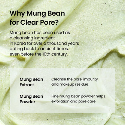 Beplain Mung Bean Double Cleansing Set: Oil (6.76 fl oz) & Face Wash (5.07 fl oz)