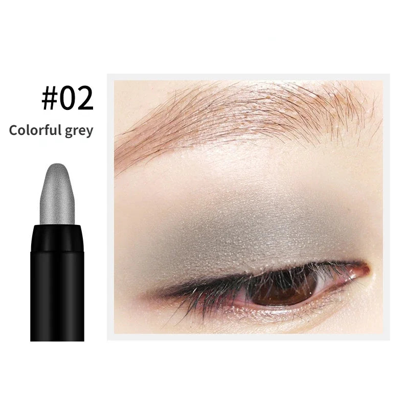 Bling Eye Shadow Pen 16 Colors Eyeshadow Stick Eyeshadow Palettes Women Bling Silkworm Pen Pearlescent Eye-Shadow Glitter Pencil