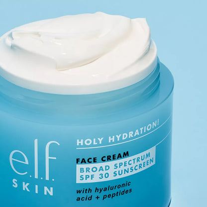 E.L.F. SKIN Holy Hydration! Broad Spectrum SPF 30 Face Sunscreen Cream - 1.76 oz