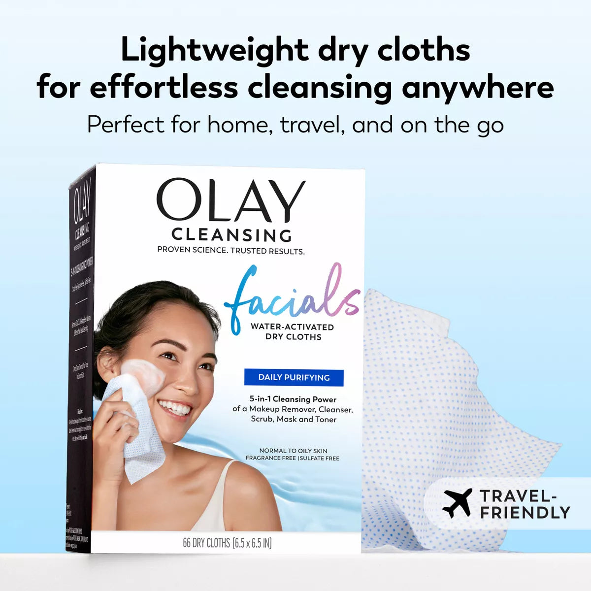 Olay Daily Facials Unscented Makeup Remover Cleansing Wipes - 66 Count