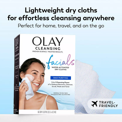 Olay Daily Facials Unscented Makeup Remover Cleansing Wipes - 66 Count