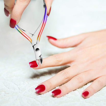 XUNXMAS Professional Cuticle Trimmer and Remover Set with Cuticle Pusher and Nipper
